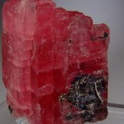 Rhodochrosite with Native Silver