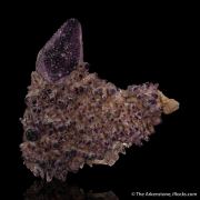 Yttrofluorite (2 generations) on Calcite