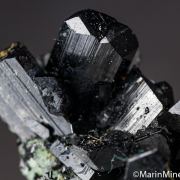 Babingtonite on Prehnite