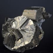 Cubanite - classic twinned crystals