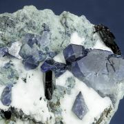 Benitoite with Neptunite