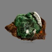 Wulfenite on Malachite after Azurite