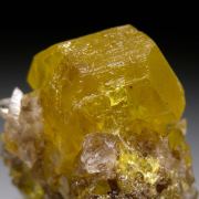 Sulfur with Calcite