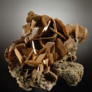Calcite xls with Siderite coating 