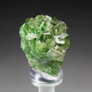 gem GARNET var. GROSSULAR with GREEN CHROMIAN PHANTOMS