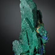 Malachite replacing Azurite, exceptional Tsumeb classic
