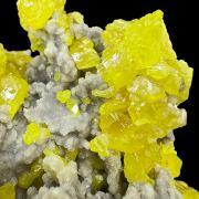 Sulphur, calcite