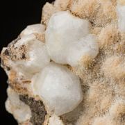 Analcime on Stilbite