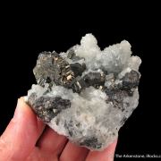 Bournonite and Quartz ps. Barite (mid-1800s)