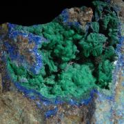 Cornwallite with  Azurite -  classic USA