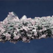 Elbaite (var. Indicolite) Tourmaline with Lepidolite