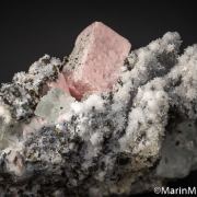 Rhodochrosite with Fluorite