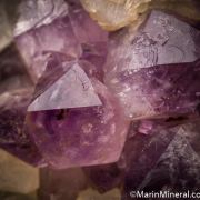 Calcite on Amethyst