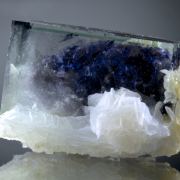 Fluorite (purple cloud) with Calcite