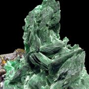 Malachite pseudomorph after azurite, goethite 