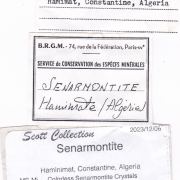 Senarmontite (circa late 1800s)