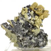Galena, sphalerite, quartz, calcite