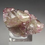 gem VESUVIANITE with RASPBERRY CAPS