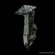 Anatase on Smoky Quartz
