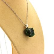 Raw Tsavorite Garnet Necklace. 25.79 ct.