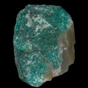 Dioptase in Quartz