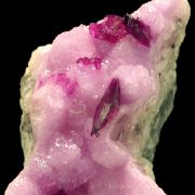 Roselite, calcite var. cobaltoan