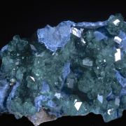 Dioptase on Shattuckite