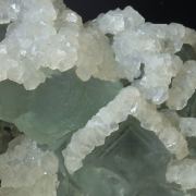 Fluorite with epitaxial Calcite