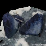 Benitoite and Neptunite with Joaquinite-(Ce)