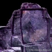 Fluorite on Calcite var. Manganoan