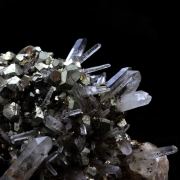 Siderite, Quartz, Pyrite.