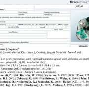 Dioptase with Dolomite