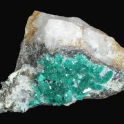 Dioptase on Chrysocolla