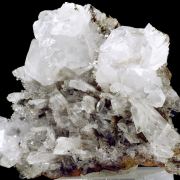 Calcite, hemimorphite