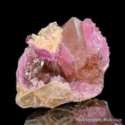 Rose Quartz on Quartz with Muscovite