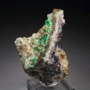 ANNABERGITE, FLUORITE