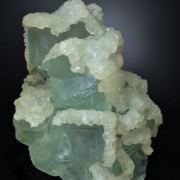 Fluorite with epitaxial Calcite