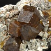 Andradite with Actinolite (Uralite) 