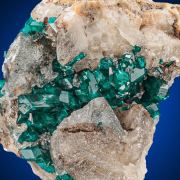 Dioptase  & Calcite