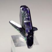 AZURITE, MALACHITE pseudomorph