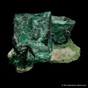 Malachite ps. after Azurite on Mottramite
