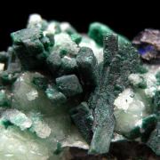 Malachite after Azurite on Smithsonite