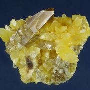 Barite on Calcite