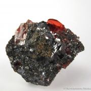 Rhodonite gem crystal in Galena