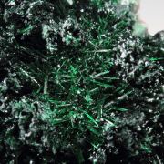 crystallized MALACHITE, CALCITE