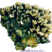 Cerussite, malachite