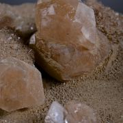 Calcite - Hematite included 
