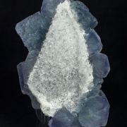 Fluorite with epimorphic Quartz after Calcite