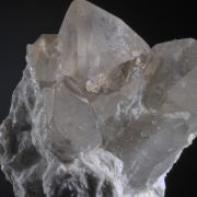 Topaz on Quartz and Clevelandite