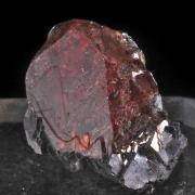 Rhodonite (gemmy crystals) on Galena